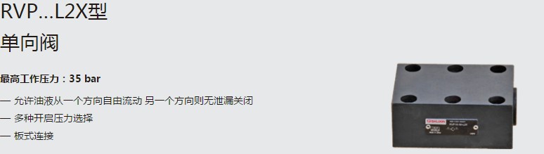 SHLIXIN上海立新RVP…L2X型單向閥
