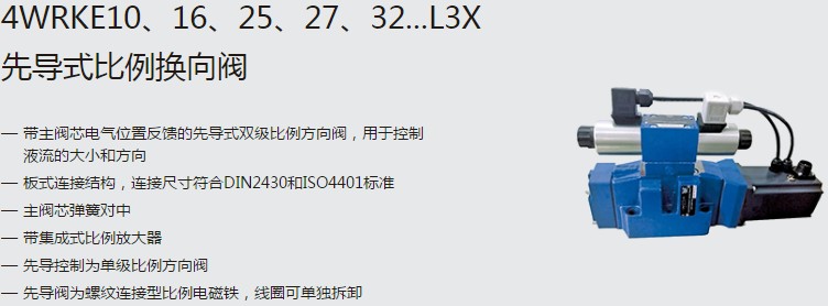 SHLIXIN上海立新4WRKE10、16、25、27、32...L3X先導(dǎo)式比例換向閥